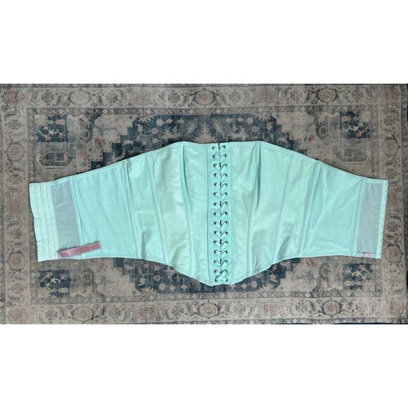 Savage x Fenty Women's "Queen of the Galaxy" Blue Light Embossed Corset Size 3XL - Picture 4 of 9